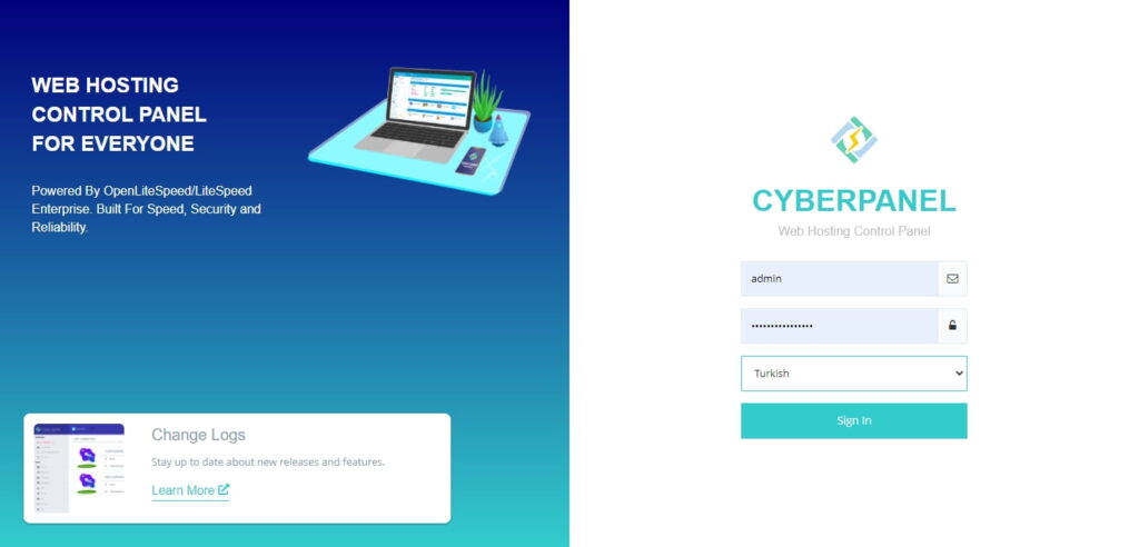 CyberPanel's multilingual support