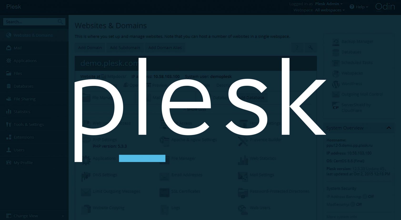 Plesk Panel Güvenlik Duvarı Yönetimi