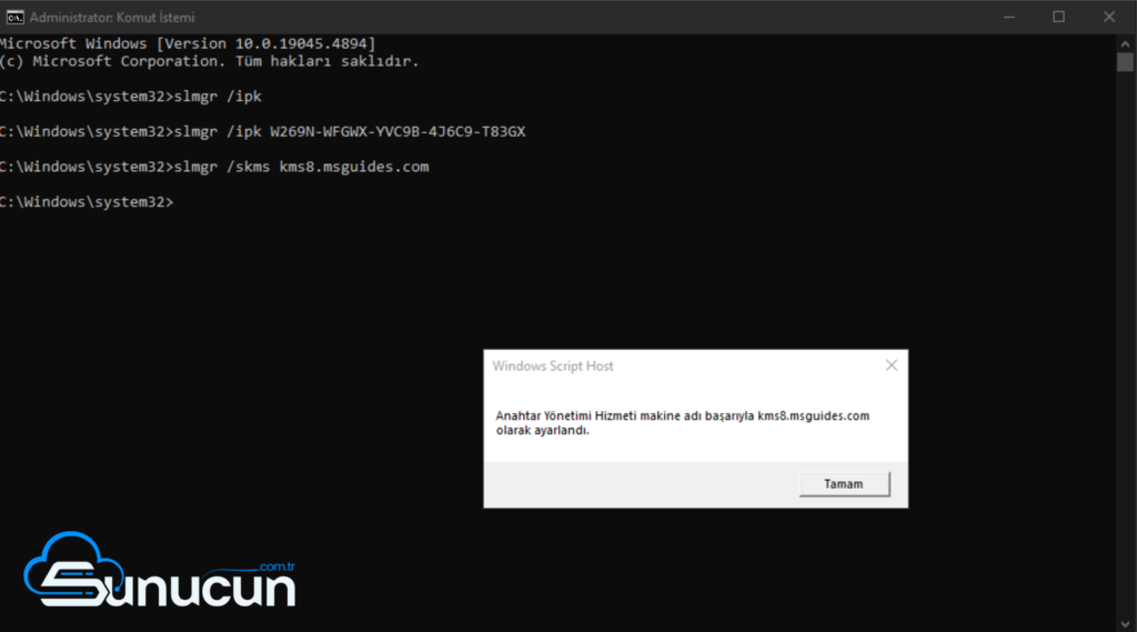 Windows Etkinleştirme